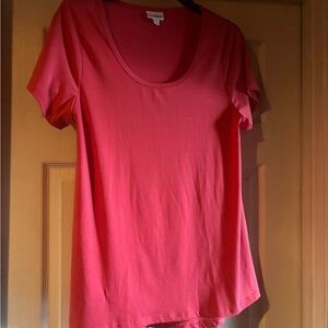LuLaRoe Scoop Neck Women's Top - Coral